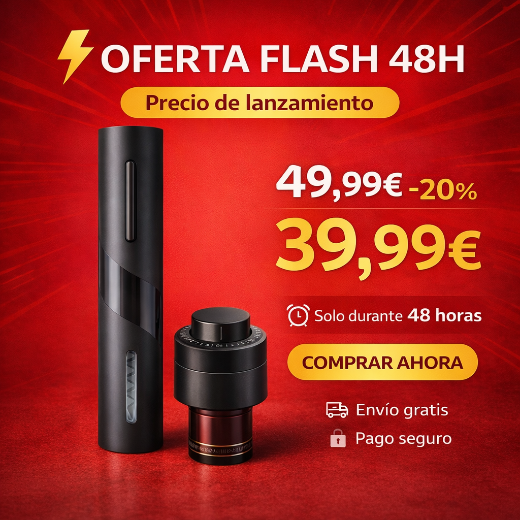 Abridor eléctrico WineX Pro – Pack Premium